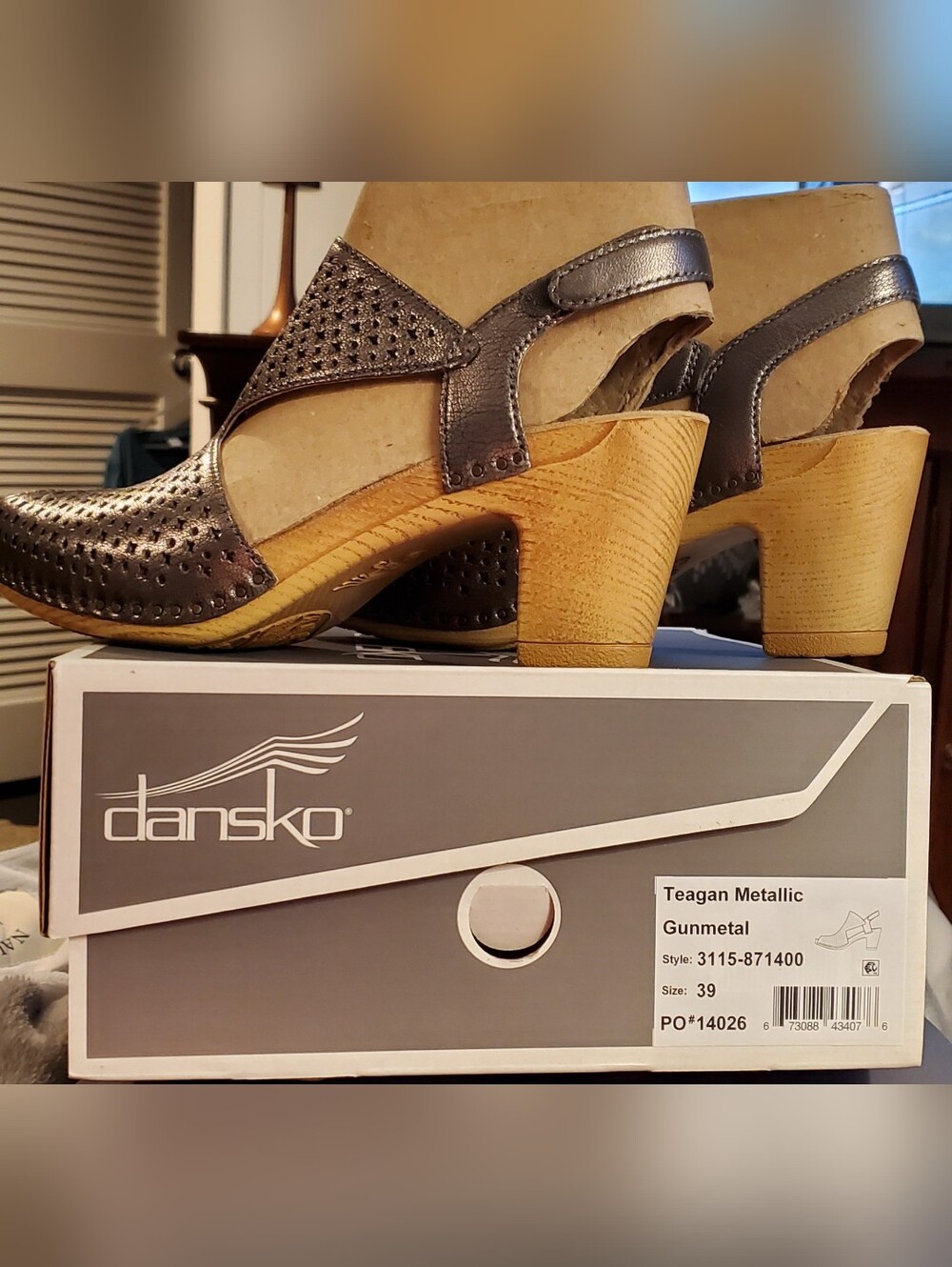 NWT Dansko Teagan Gunmetal Slingback Comfort Sandals EU 39 8.5-9 - Picture 2 of 12